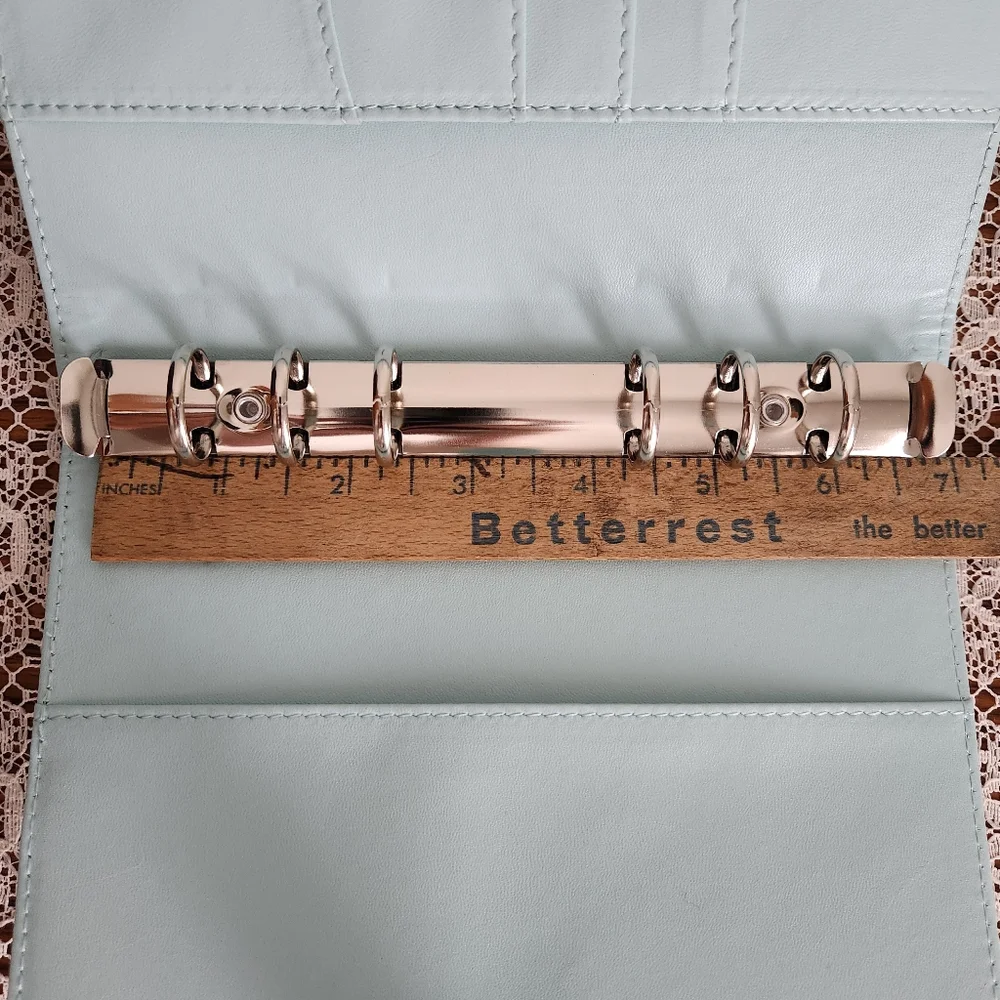 Light Blue Personal Size Ring Bound Planner
